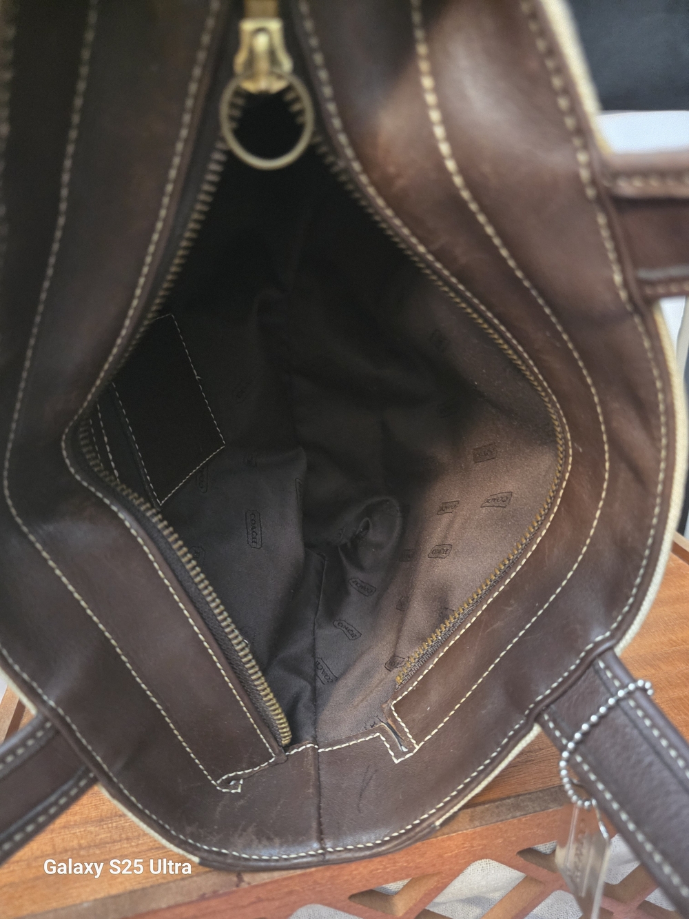 Coach Vintage Linen And Leather Bleecker - Picture 6 of 6